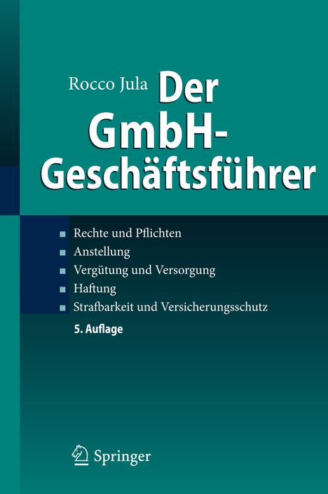 Rocco Jula: Der GmbH-Geschäftsführer, Buch