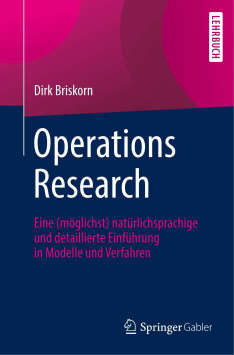 Dirk Briskorn: Briskorn, D: Operations Research, Buch