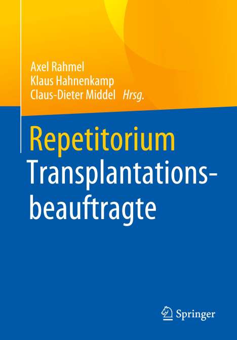 Repetitorium Transplantationsbeauftragte, Buch