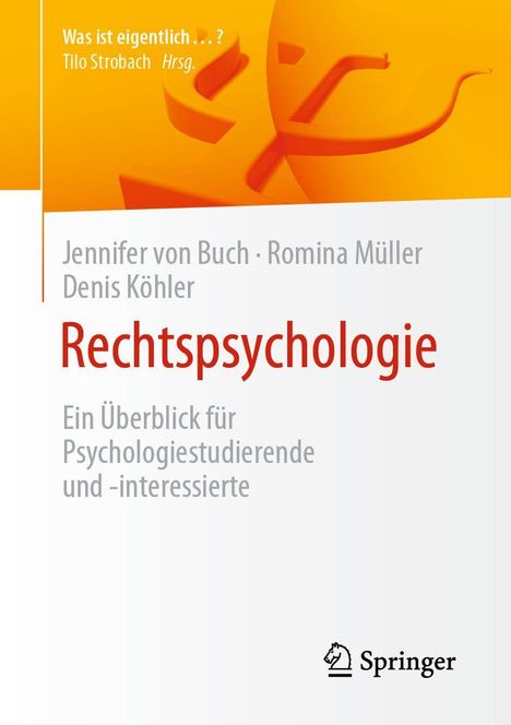 Jennifer von Buch: Rechtspsychologie, Buch