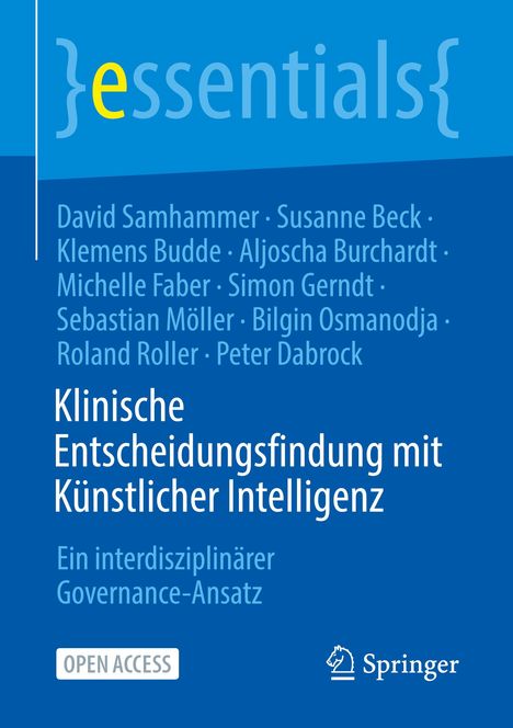 David Samhammer: Klinische Entscheidungsfindung mit Künstlicher Intelligenz, Buch