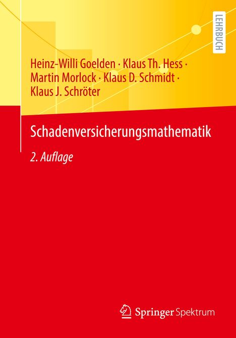 Heinz-Willi Goelden: Schadenversicherungsmathematik, Buch