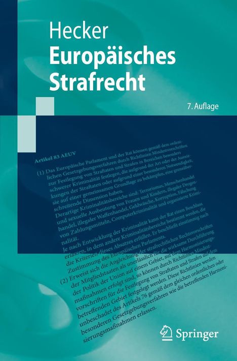 Bernd Hecker: Europäisches Strafrecht, Buch