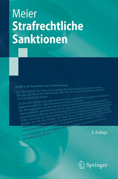 Bernd-Dieter Meier: Strafrechtliche Sanktionen, Buch