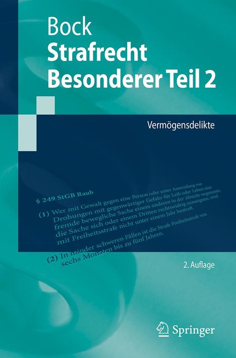 Dennis Bock: Strafrecht Besonderer Teil 2, Buch