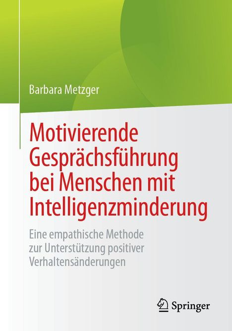Barbara Metzger: Motivierende Gesprächsführung bei Menschen mit Intelligenzminderung, Buch