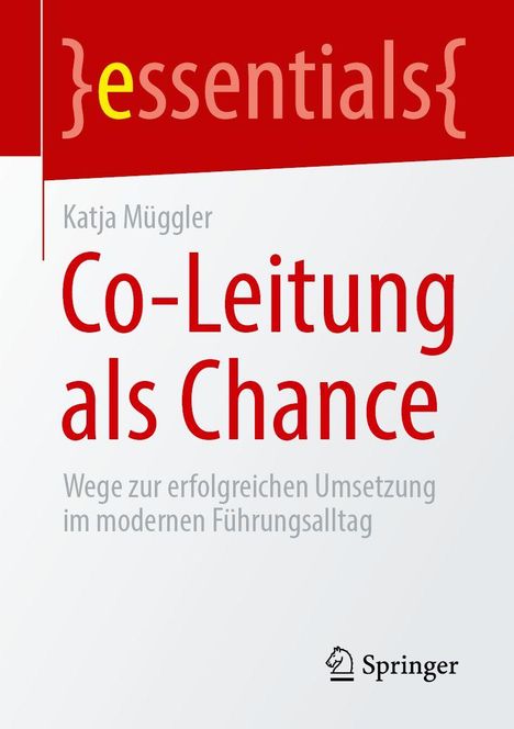 „Co-Leitung als Chance“ von Katja Müggler, rote und graue Schrift, Springer-Logo unten rechts.