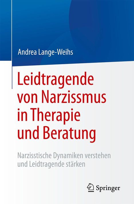 Leidtragende von Narzissmus in Therapie und Beratung. Blau-weißer Hintergrund, Springer-Logo unten rechts.