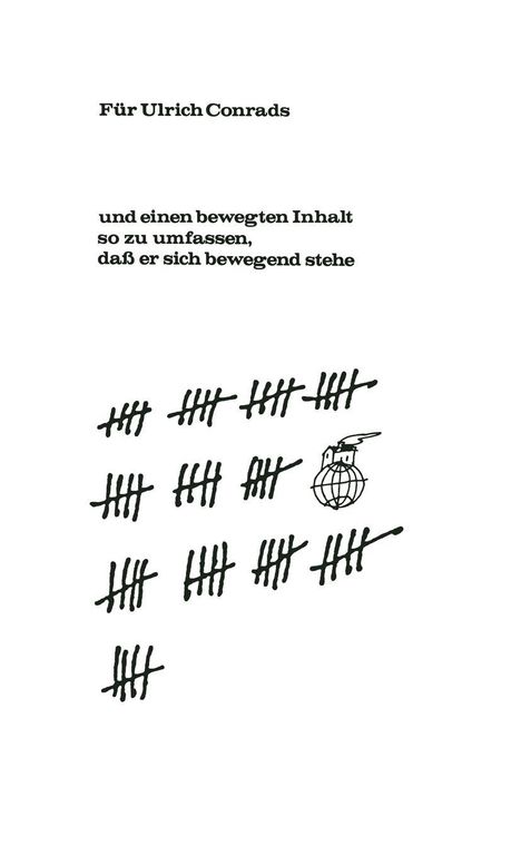 Gerd Albers: Für Ulrich Conrads, Buch