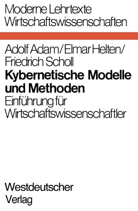 Adolf Adam: Kybernetische Modelle und Methoden, Buch