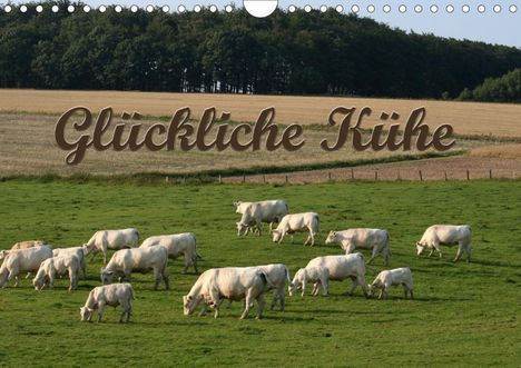 Antje Lindert-Rottke: Lindert-Rottke, A: Glückliche Kühe (Wandkalender 2020 DIN A4, Kalender