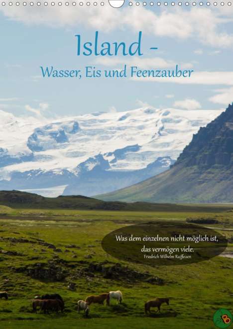 ©. Alexandra Burdis: Alexandra Burdis, ©: Island - Wasser, Eis und Feenzauber (Wa, Kalender