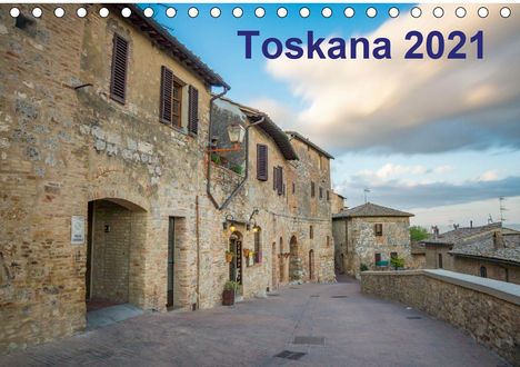 Benjamin Lederer: Lederer, B: Toskana - 2021 (Tischkalender 2021 DIN A5 quer), Kalender
