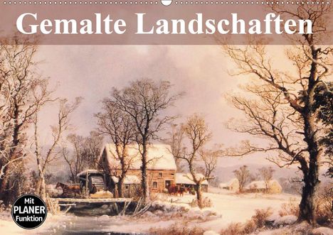 Elisabeth Stanzer: Stanzer, E: Gemalte Landschaften (Wandkalender 2021 DIN A2 q, Kalender