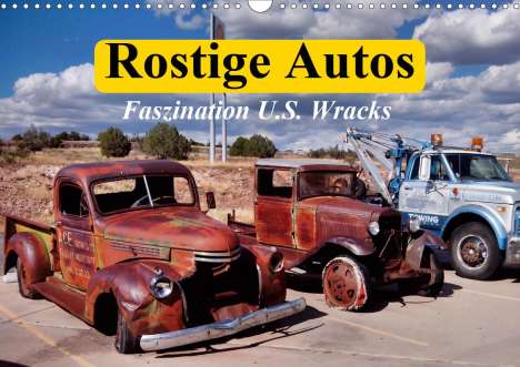 Elisabeth Stanzer: Stanzer, E: Rostige Autos. Faszination U.S. Wracks (Wandkale, Kalender