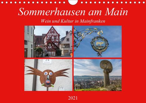 Hans Will: Will, H: Sommerhausen am Main (Wandkalender 2021 DIN A4 quer, Kalender