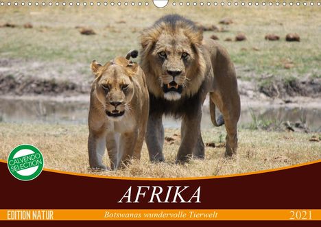 Elisabeth Stanzer: Stanzer, E: Afrika. Botswanas wundervolle Tierwelt (Wandkale, Kalender