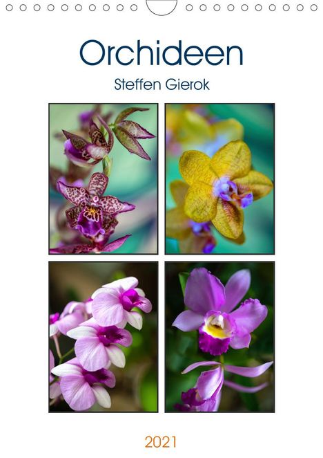 Steffen Gierok: Gierok, S: Orchideen (Wandkalender 2021 DIN A4 hoch), Kalender