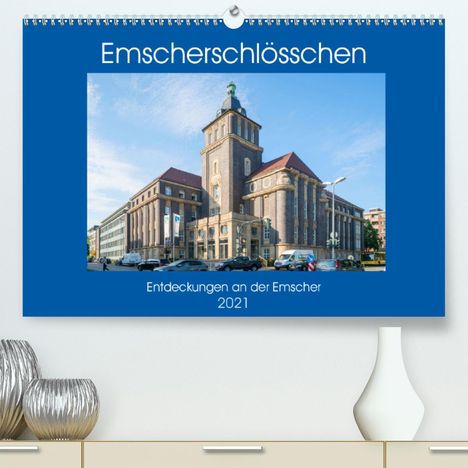 Bernd Hermann: Hermann, B: Emscher-Schlösschen (Premium, hochwertiger DIN A, Kalender