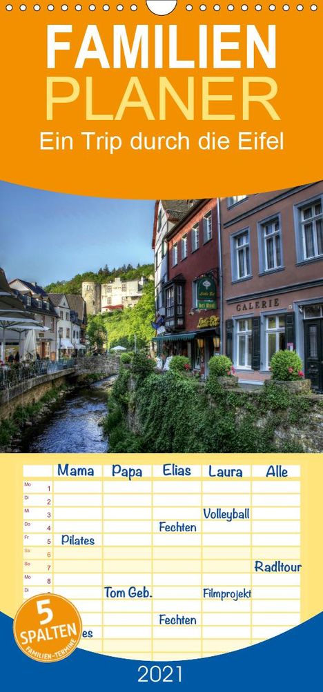 Arno Klatt: Klatt, A: Trip durch die Eifel - Familienplaner hoch (Wandka, Kalender