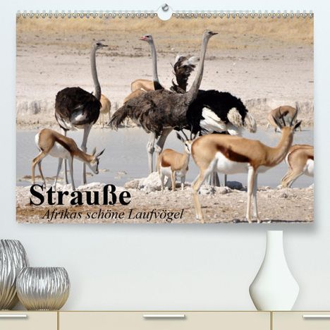 Elisabeth Stanzer: Stanzer, E: Strauße. Afrikas schöne Laufvögel (Premium, hoch, Kalender