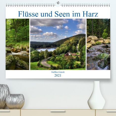 Steffen Gierok: Gierok, S: Flüsse und Seen im Harz (Premium, hochwertiger DI, Kalender