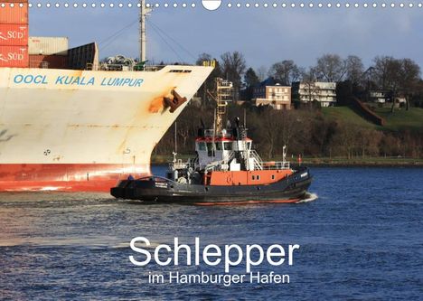 Andre Simonsen Hamborg-Foto: Simonsen Hamborg-Foto, A: Schlepper im Hamburger Hafen (Wand, Kalender