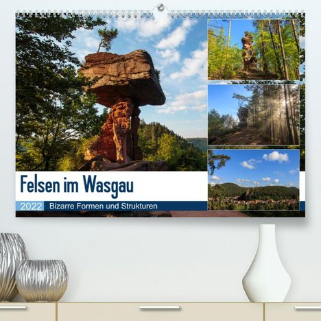 Andreas Jordan: Jordan, A: Felsen im Wasgau (Premium, hochwertiger DIN A2 Wa, Kalender