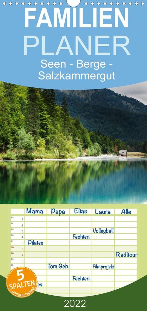 Hannelore Hauer: Hauer, H: Seen - Berge - Salzkammergut (Wandkalender 2022 ,, Kalender