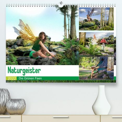 Alain Gaymard: Gaymard, A: Naturgeister Die Grünen Feen (Premium, hochwerti, Kalender