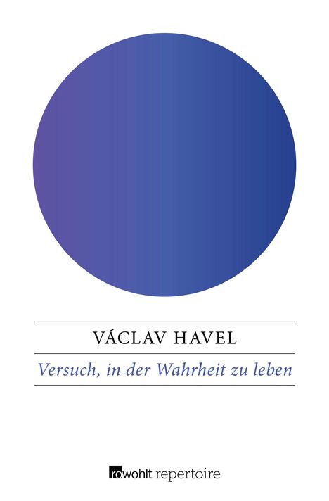 Václav Havel: Versuch, in der Wahrheit zu leben, Buch