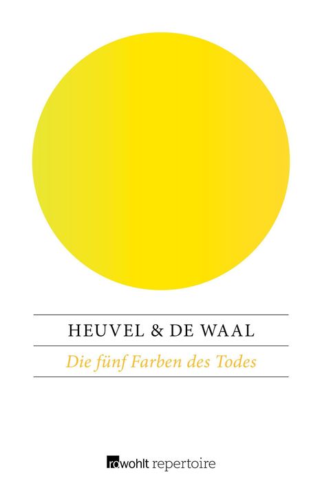 Simon De Waal: Die fünf Farben des Todes, Buch