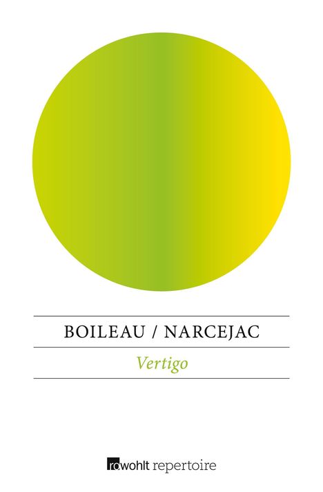 Pierre Boileau: Vertigo, Buch