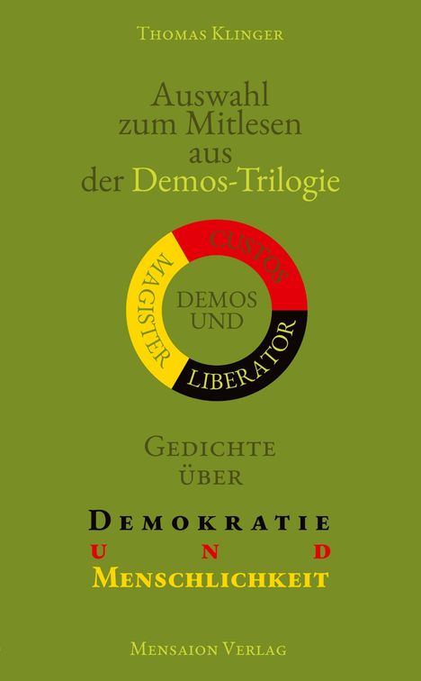 Thomas Klinger: Auswahl zum Mitlesen aus der Demos-Trilogie, Buch