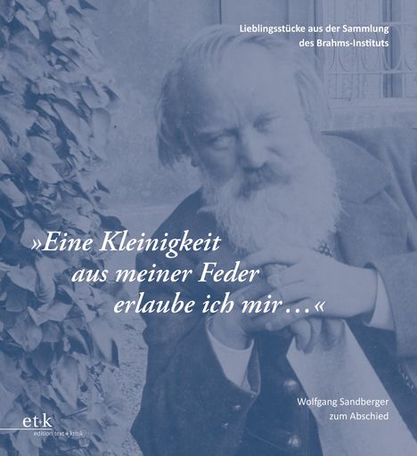 "Eine Kleinigkeit aus meiner Feder erlaube ich mir ...", Buch