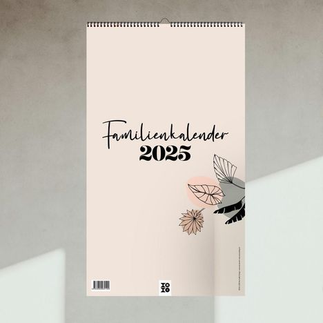 Anja Garschhammer: Design Familienkalender 2025 Boho / Scandi, Kalender