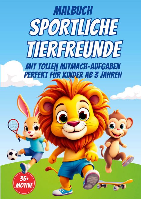 Malbuch Magie: Malbuch Sportliche Tierfreunde, Buch