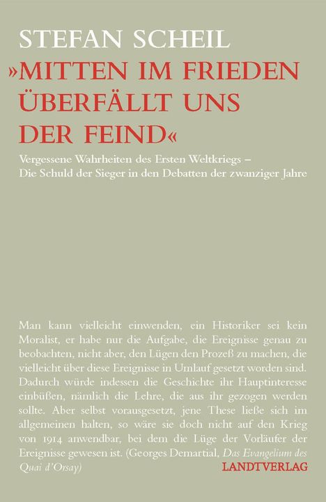 Scheil Stefan: 'Mitten im Frieden überfällt uns der Feind', Buch