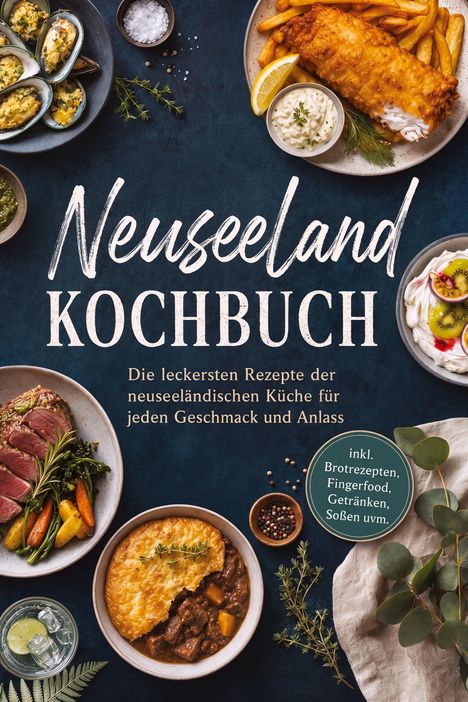 Neuseeland Kochbuch: Incl. Brotrezepten, Fingerfood, Getränken, Soßen. Rundum Teller mit vielfältigen Speisen.