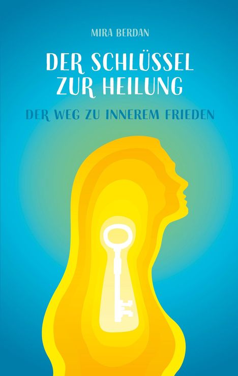 MIRA BERDAN: DER SCHLÜSSEL ZUR HEILUNG. DER WEG ZU INNEREM FRIEDEN. Silhouette eines Kopfes mit Schlüssel.
