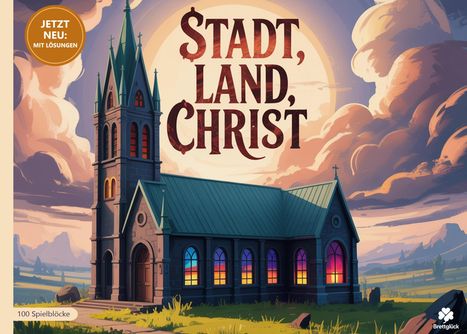 Brettglück Spiele: Stadt, Land, Christ, Buch