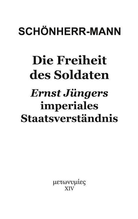 Hans-Martin Schönherr-Mann: Die Freiheit des Soldaten, Buch