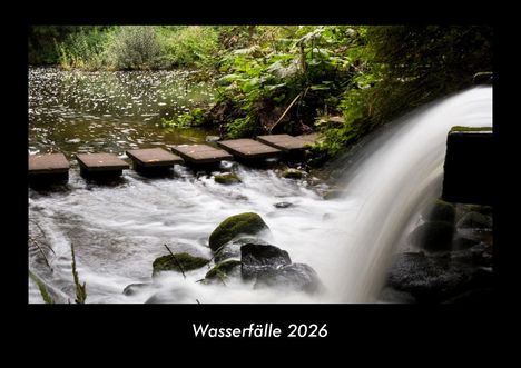 Tobias Becker: Wasserfälle 2026 Fotokalender DIN A3, Kalender