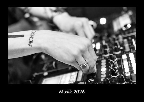 Tobias Becker: Musik 2026 Fotokalender DIN A3, Kalender
