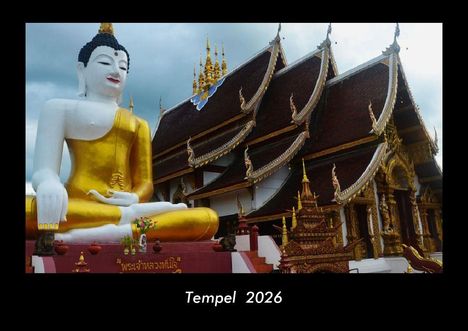 Tobias Becker: Tempel 2026 Fotokalender DIN A3, Kalender