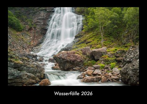 Tobias Becker: Wasserfälle 2026 Fotokalender DIN A3, Kalender