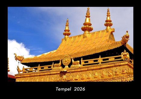 Tobias Becker: Tempel 2026 Fotokalender DIN A3, Kalender