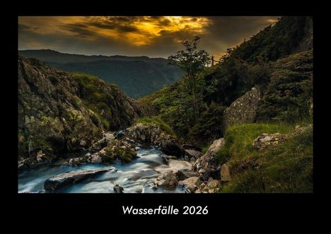 Tobias Becker: Wasserfälle 2026 Fotokalender DIN A3, Kalender
