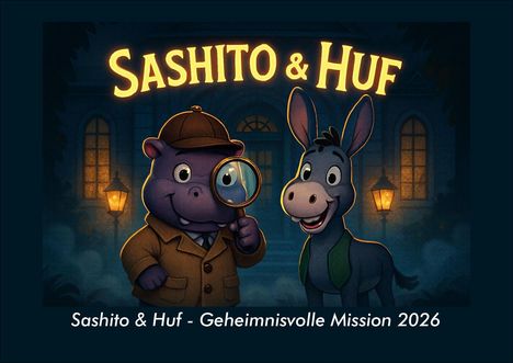 Kevin Heber: Sashito & Huf - Geheimnisvolle Mission 2026 Fotokalender DIN A4, Kalender