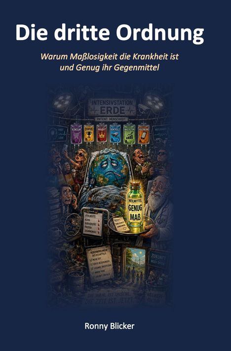 „Die dritte Ordnung: Warum Maßlosigkeit die Krankheit ist und Genug ihr Gegenmittel“, Illustration eines kranken Planeten.